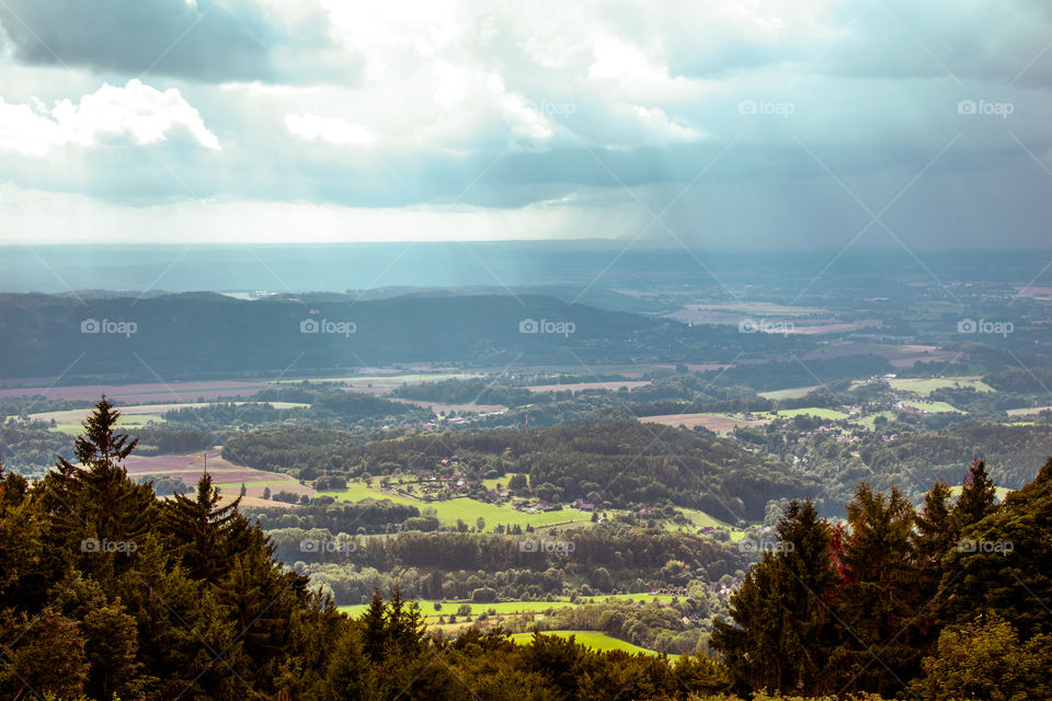 View from Kozakov hill, Czech Republic