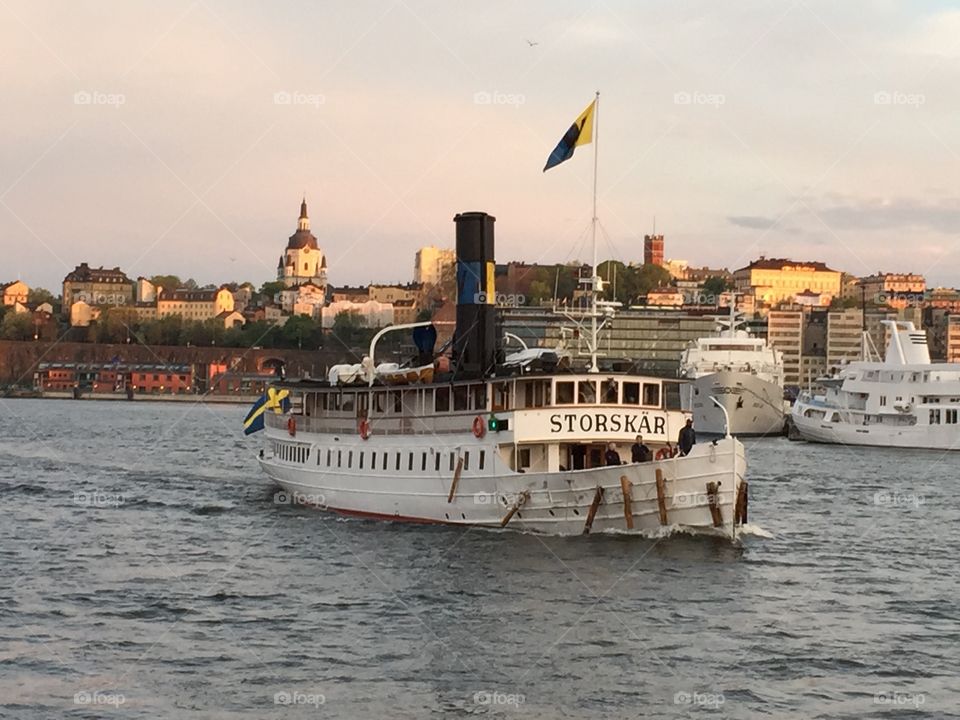Boat in Stockholm