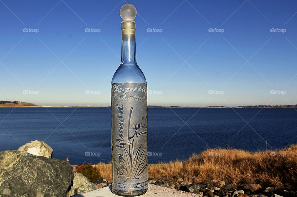 tequila bottle, Folsom Lake California