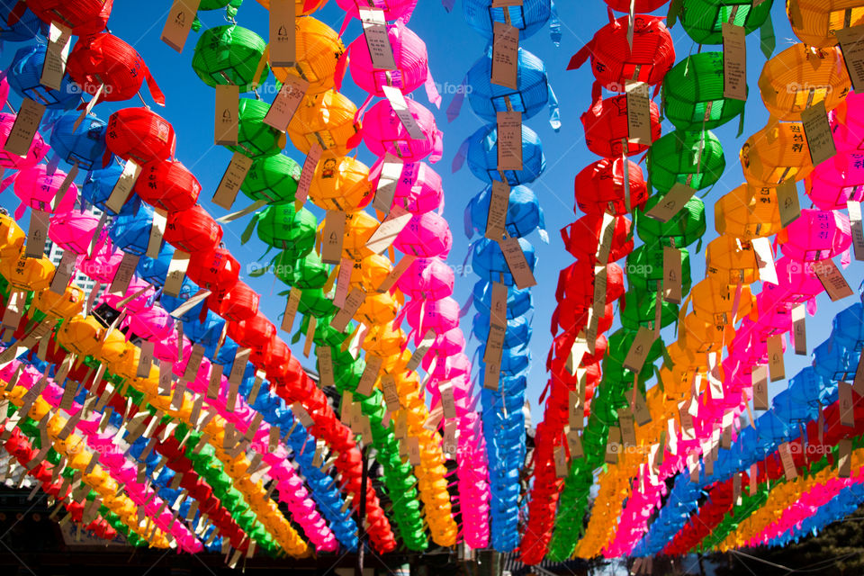 Korean colourful lanterns