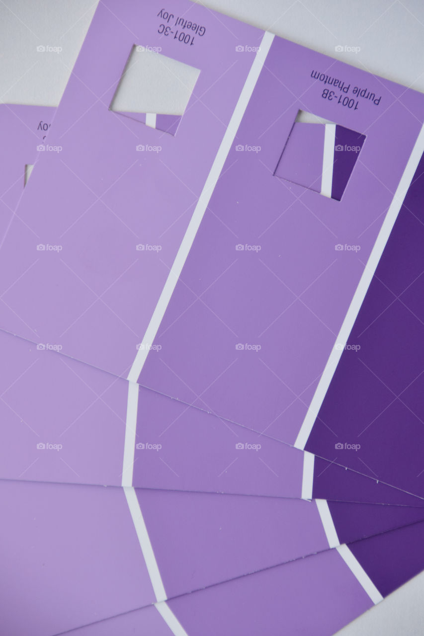 Symmetry: Levander paint chips