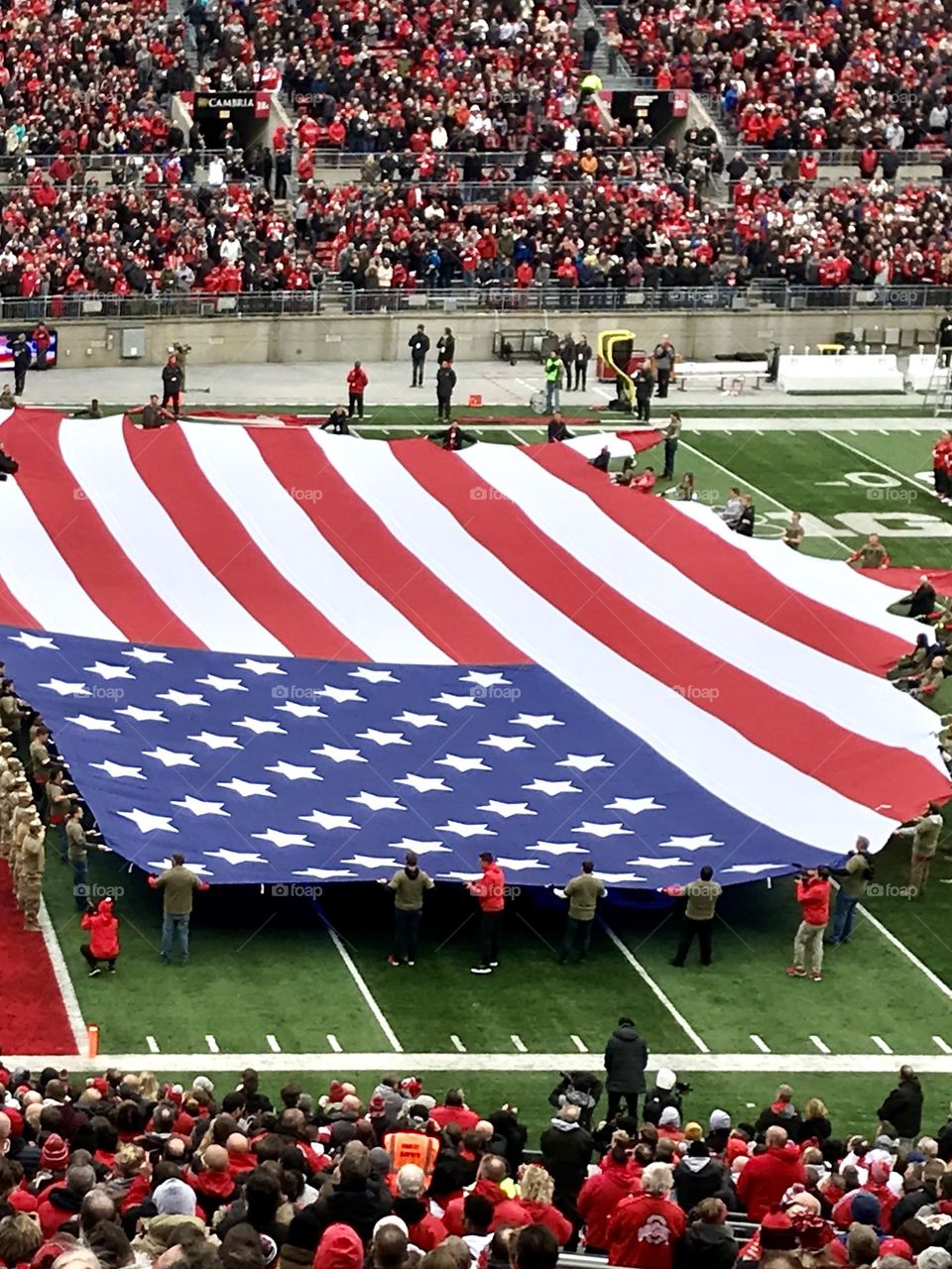 Pre-game flag ceremony