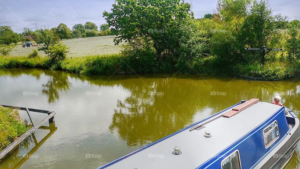 Canal. English canal on a summers day