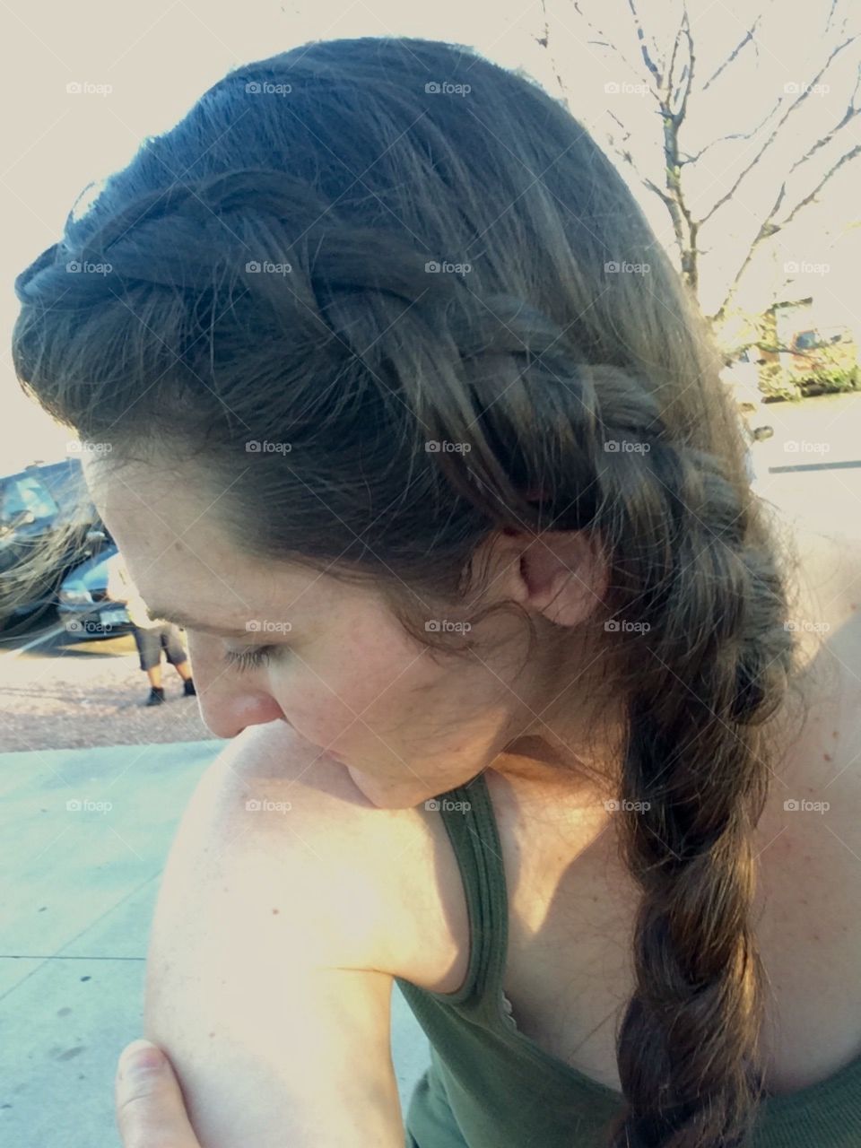 French crown braid