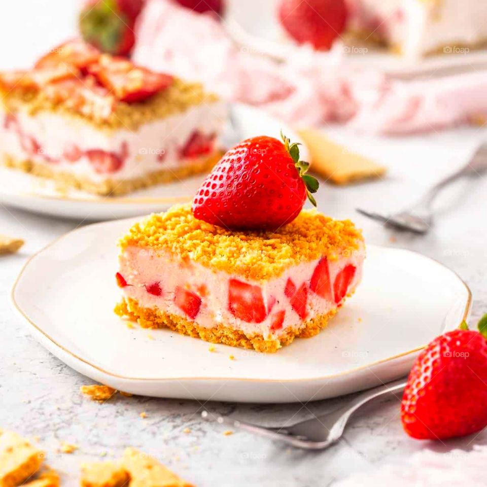 Strawberry dessert.