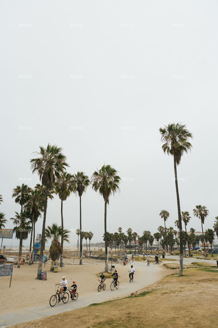 Venice candid life beach in Los Angeles 