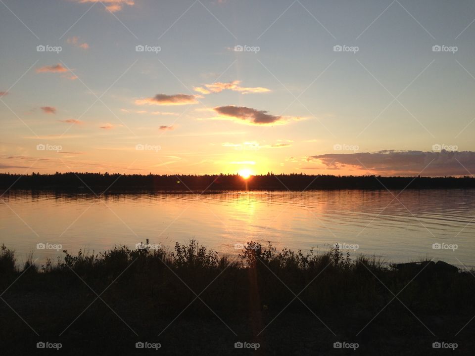 Lake sunset