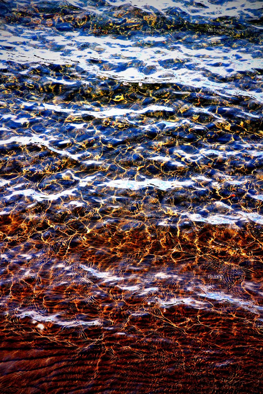 Abstract background of wavy water