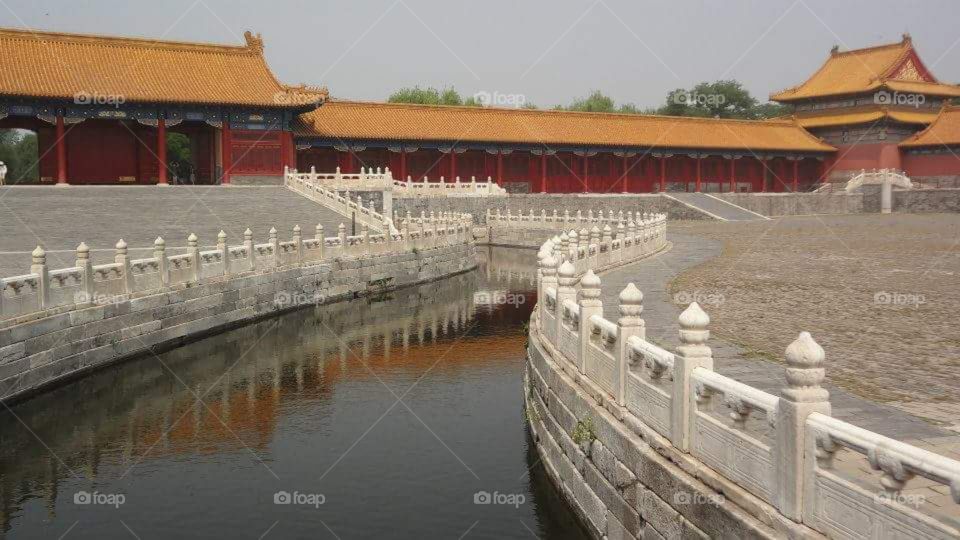 river in Forbidden city beijing China