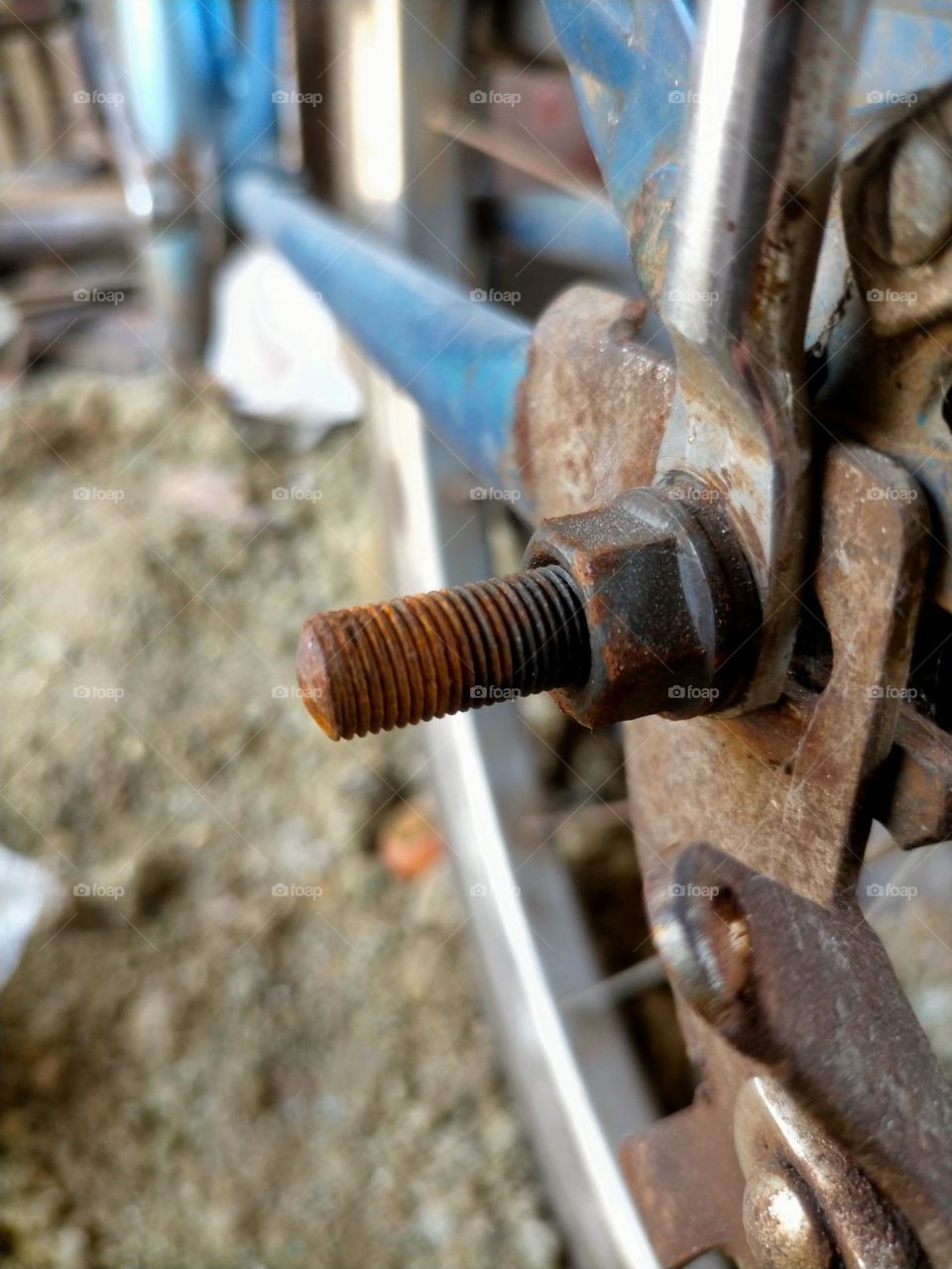 rusty bolts.