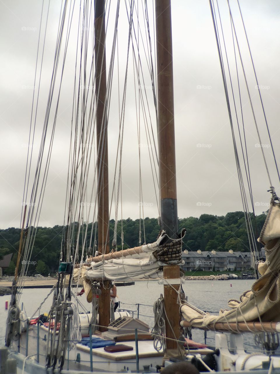 Tall Ship in the Harbor