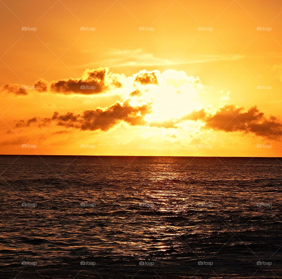Sunset at Makaha Beach Hawaii