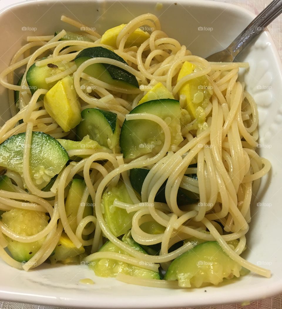 Pasta and veggies