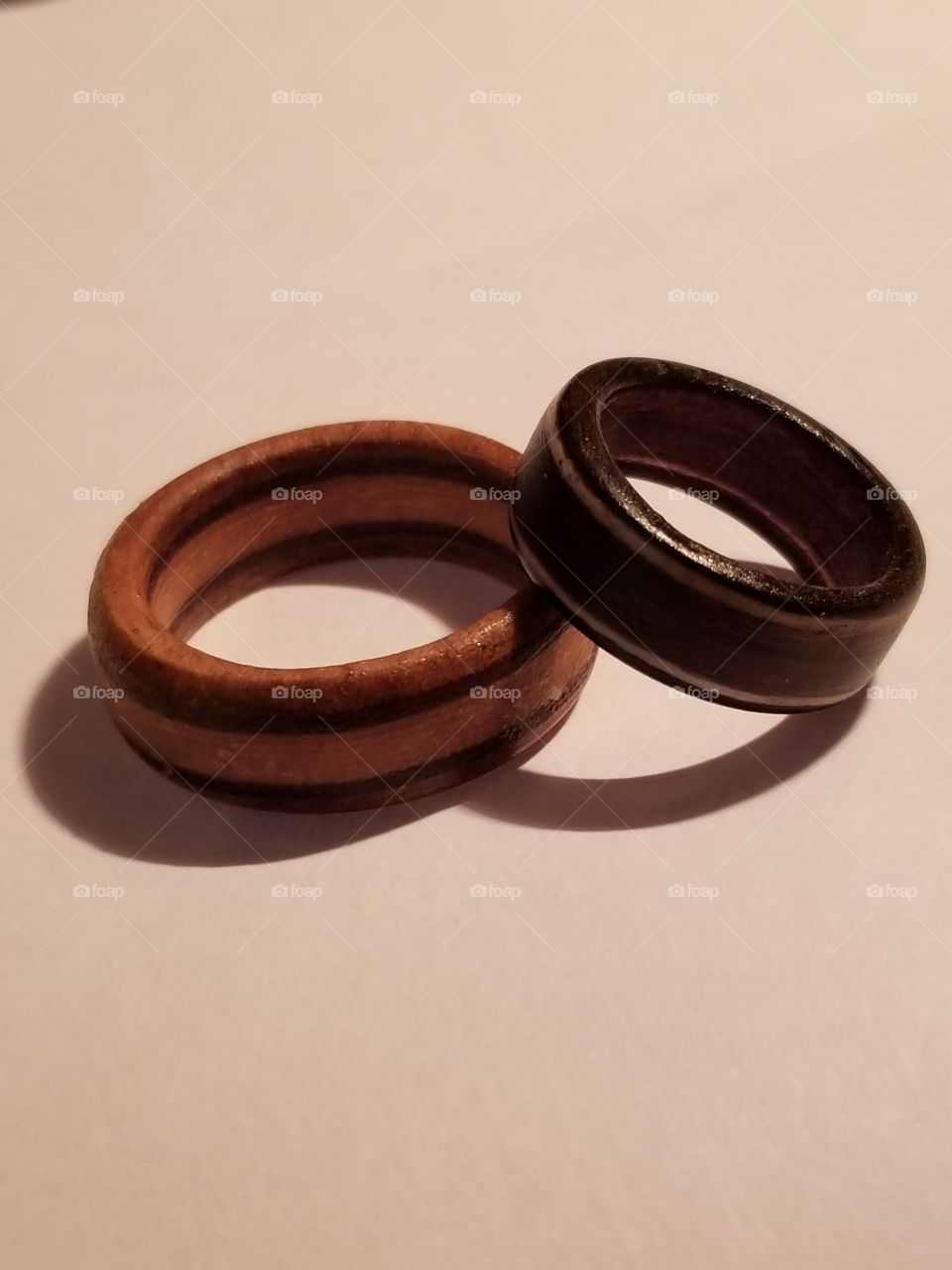 hand made wooden rings