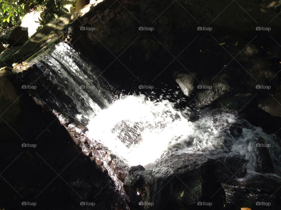 nature mountain water waterfall by lanocheloca