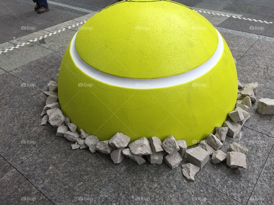 Giant Tennis Ball Sculpture