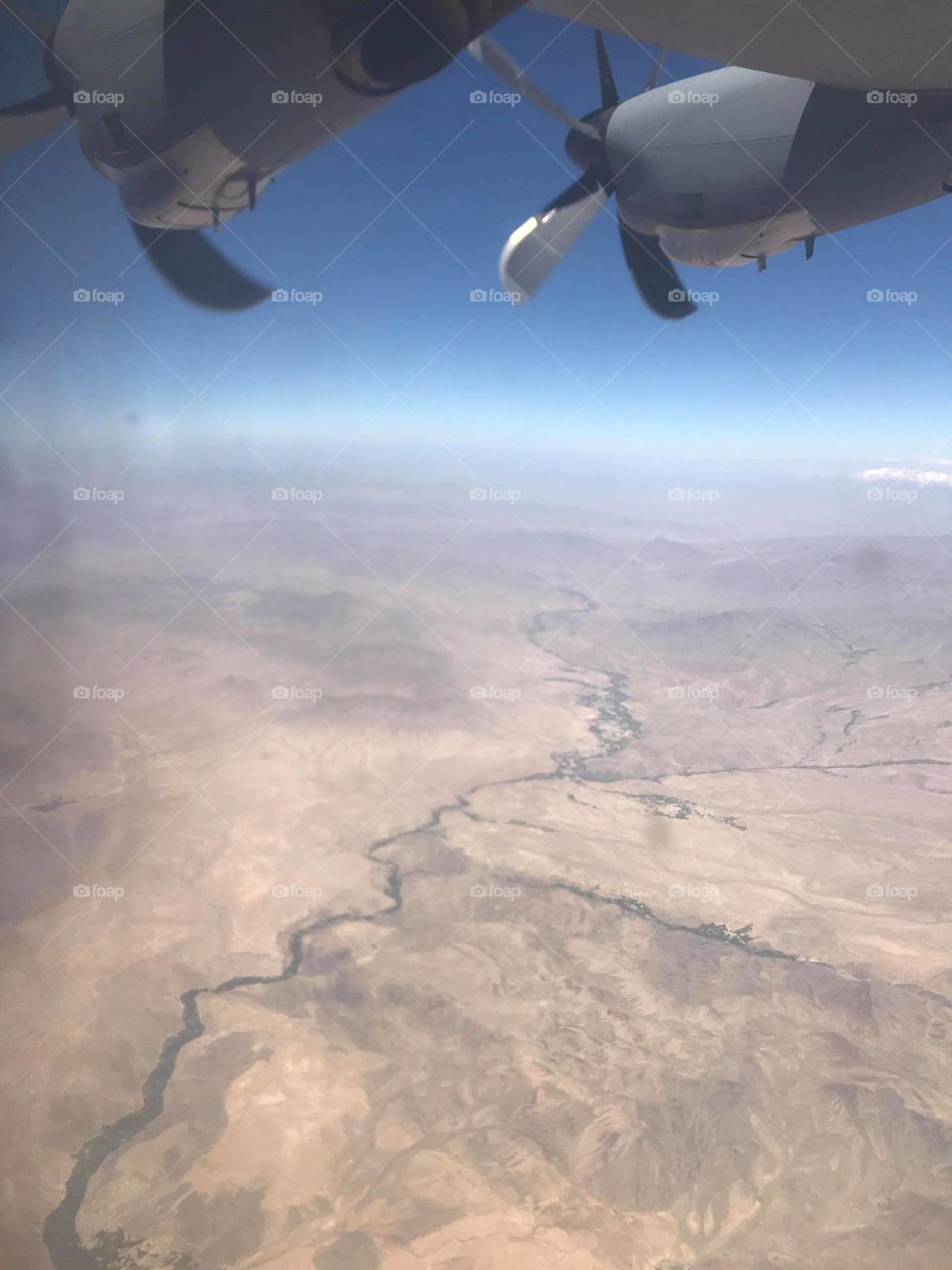 Afghanistan from plane