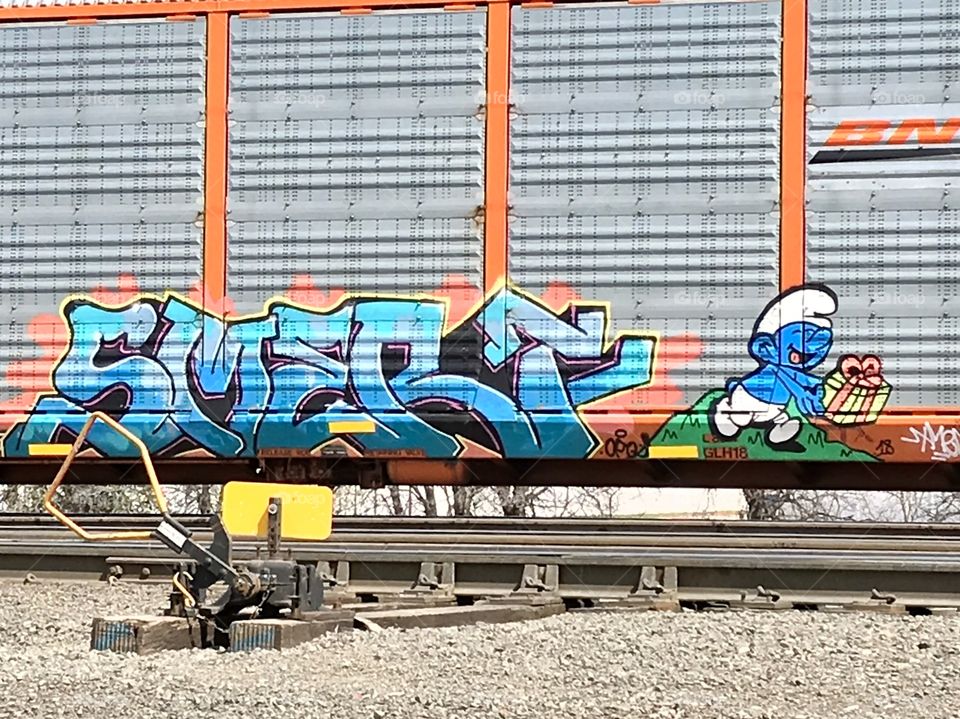 Graffiti Train Art 