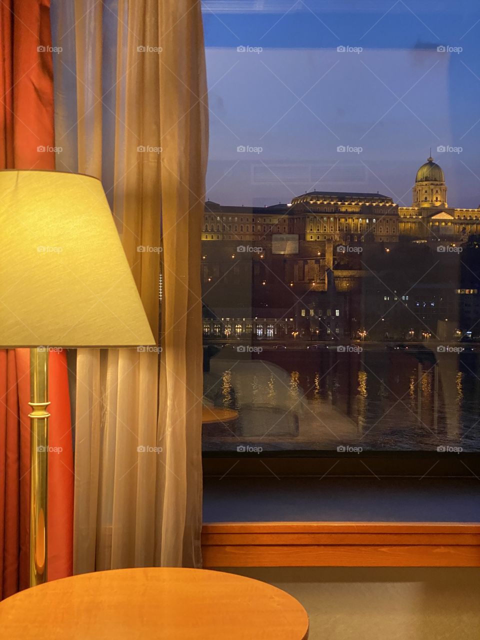 A cozy November afternoon in a beautiful hotel room in Budapest.