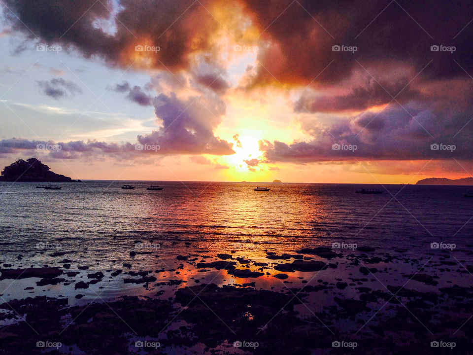 Sunset in Salang Beach, Tioman Island