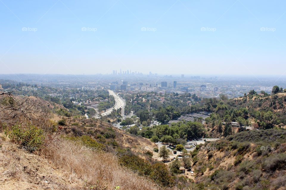 View of Los Angeles from Beverly Hills 