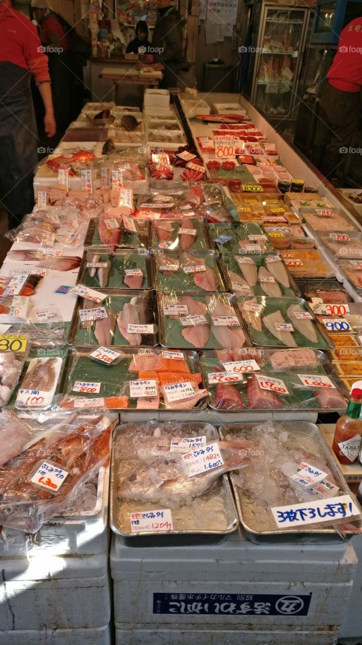 Sashimi Market at Tsukiji