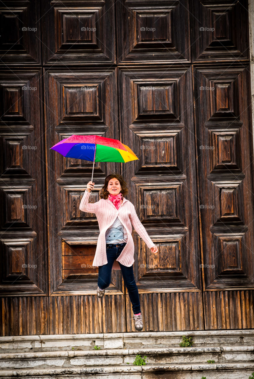 Umbrella Fun in Venice