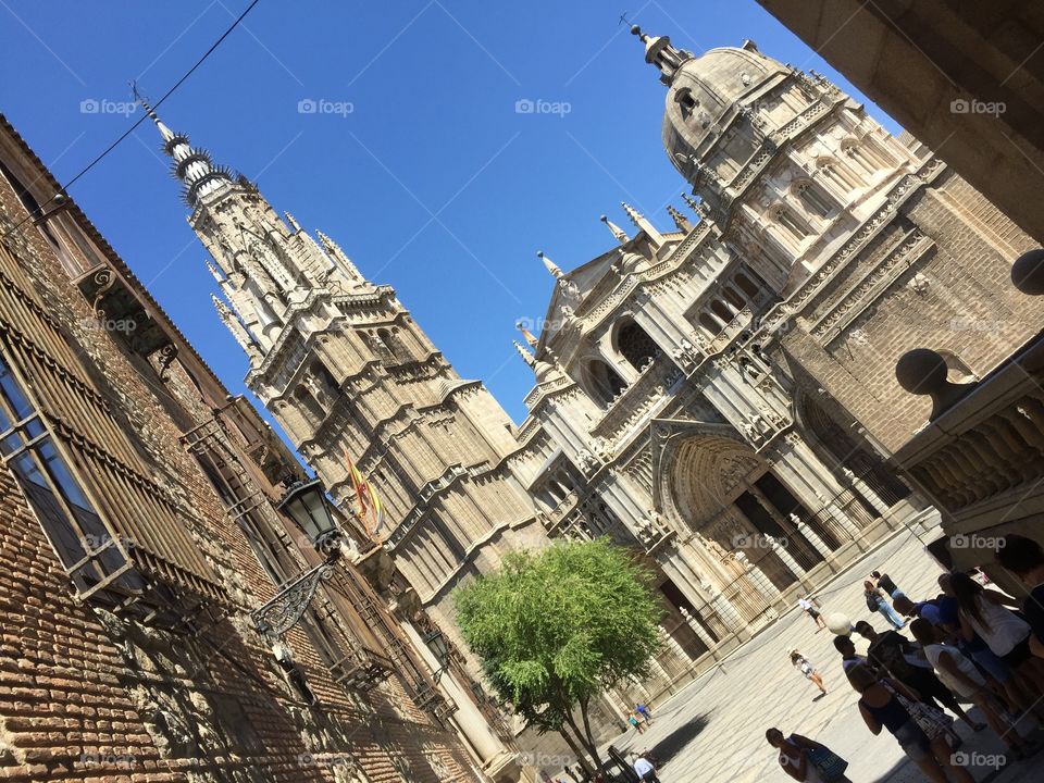 The big cathedral in Toledo Spain