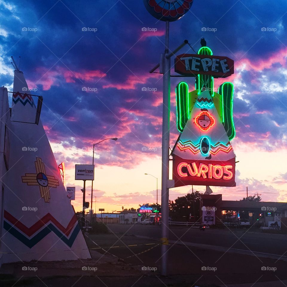 Neon magic hour