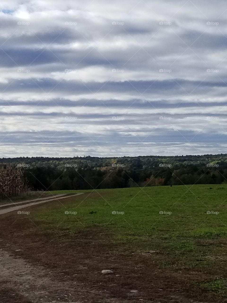 clouds over farm