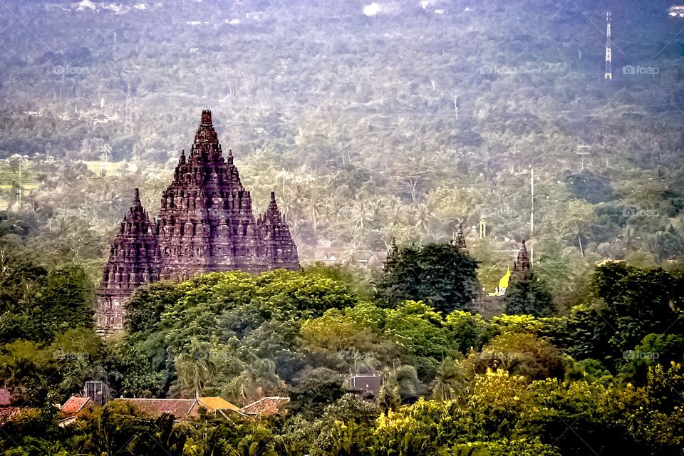 The Prambanan Is an Hindust a Temple, located on eat part of Djogjakarya. Indonesia. 