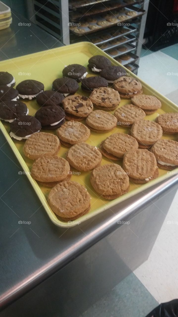 butter cream filled cookies