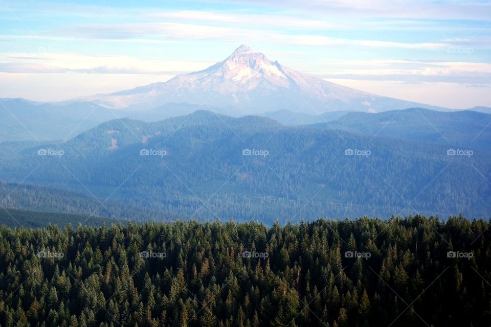 View of mountain peak