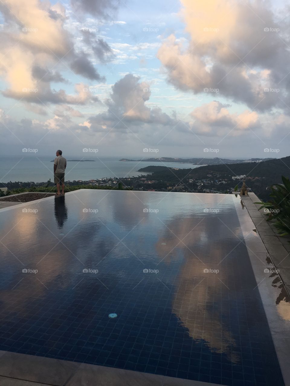 Pool villa on mountain top. 