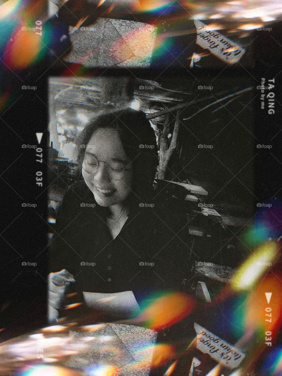 I'm smiling and feeling comfortable.