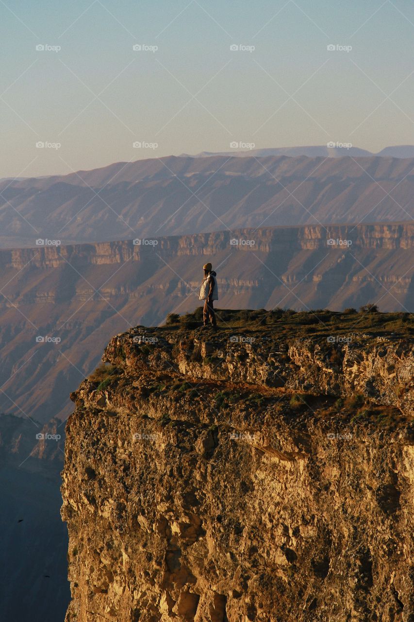 on the top of the mountain