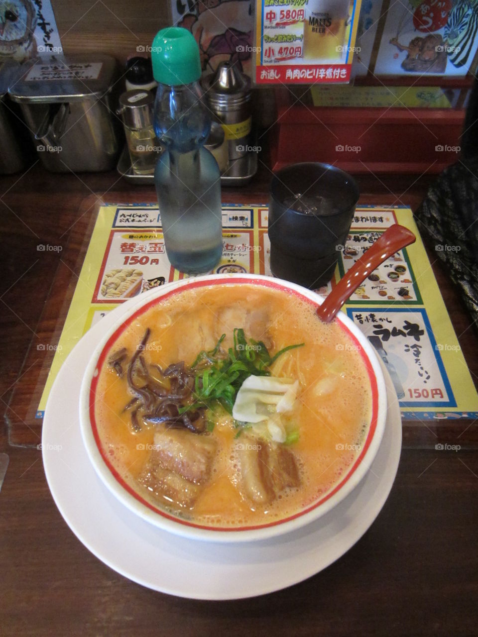 Spicy Ramen and Ramune Soda, Harajuku, Tokyo, Japan