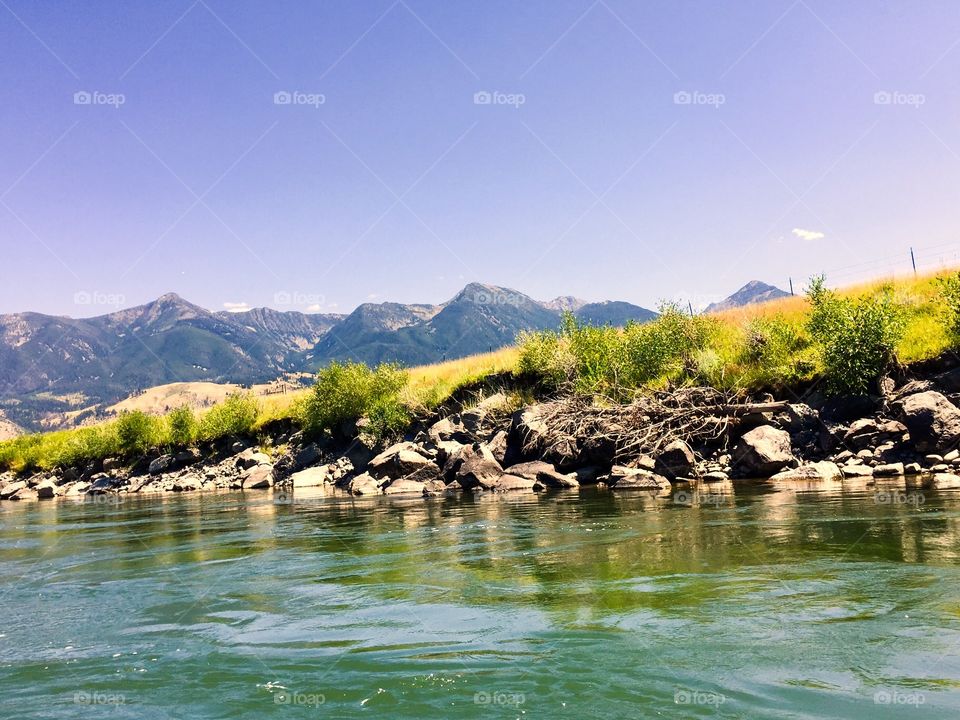 Scenic Yellowstone River 