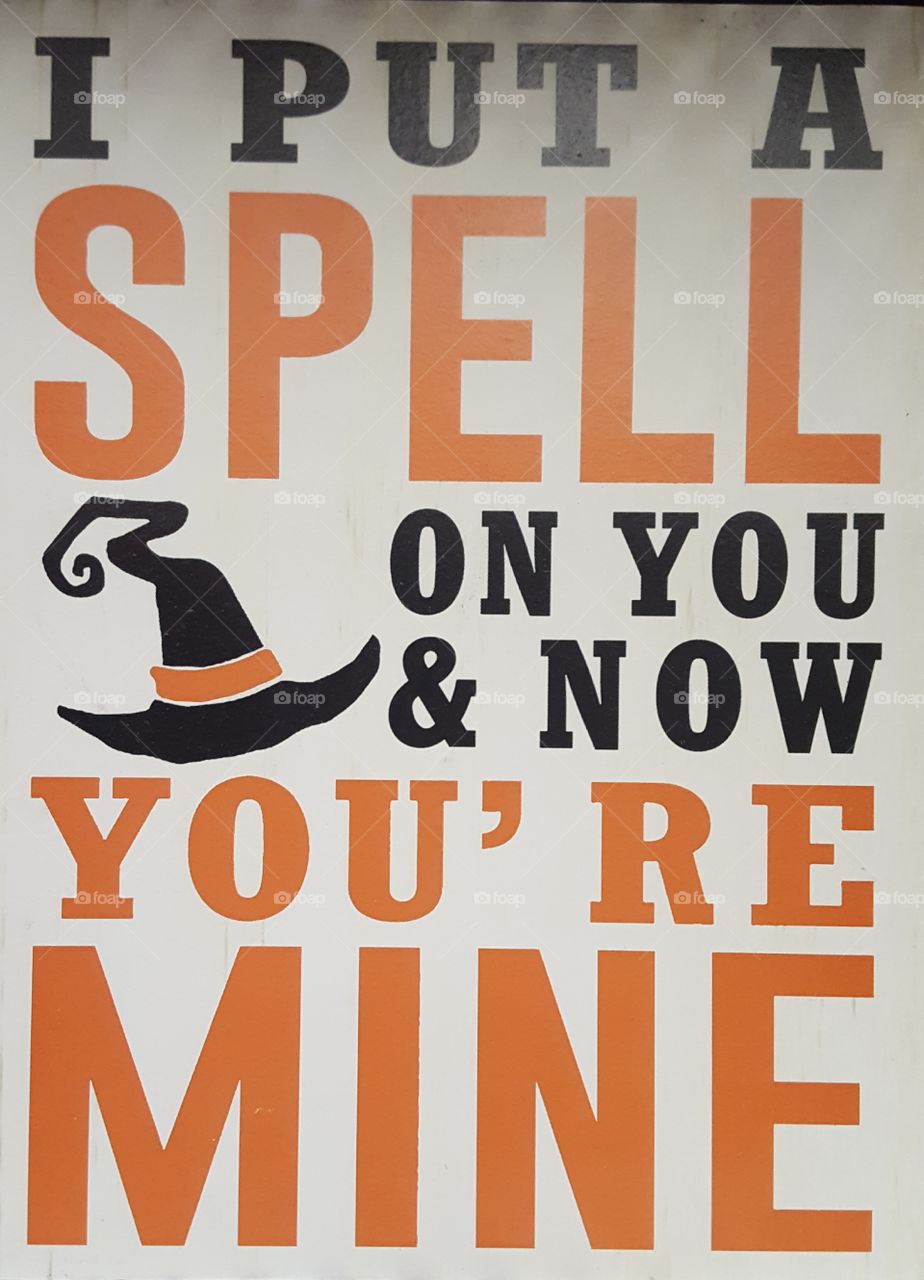 witch spell orange