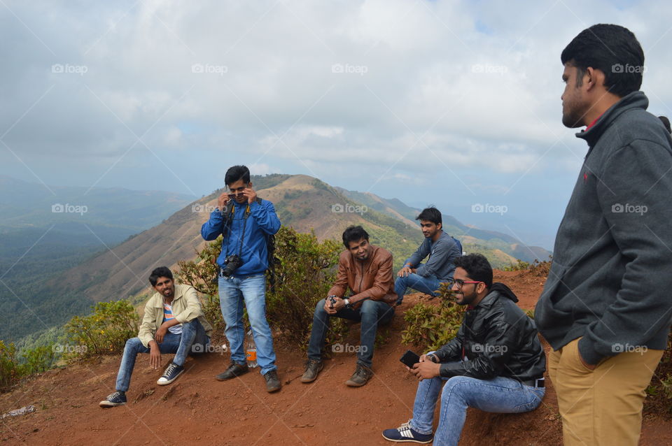 Enjoying winter holidays in Chikmagalur.