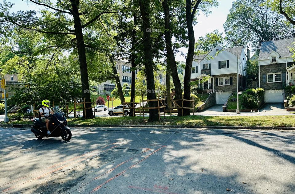 Easy rider. Commuting by motorcycle/bike opens a whole new world of opportunities. With a bike you can transport faster and further.