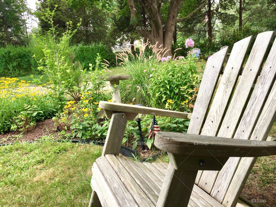 Chairs in a garden at The Parsonage Inn