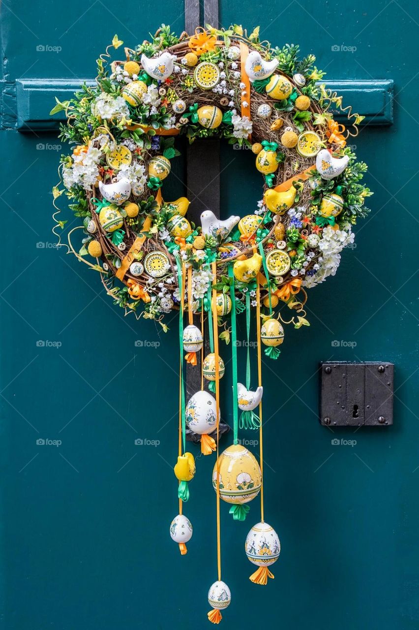 Easter Egg garland, outside decoration