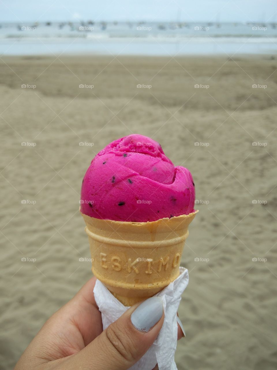 hot day and ice cream