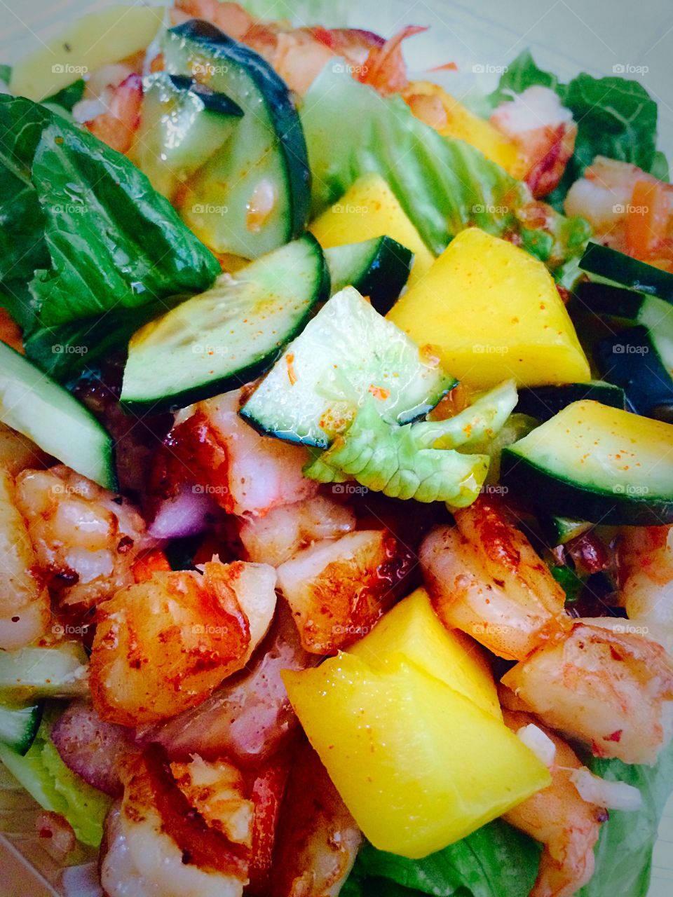 Sweet & Spicy Thai Chili Shrimp Salad