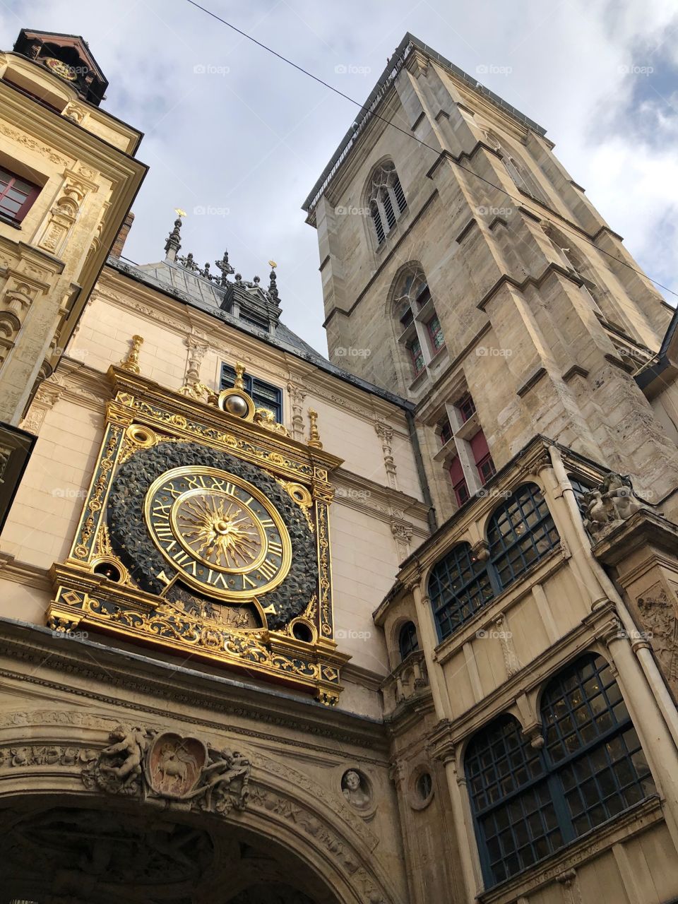 Rouen gros Horloge clock 