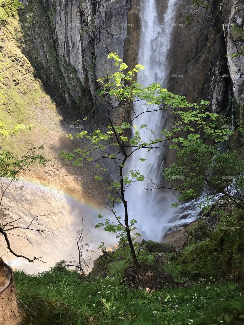 Waterfall rainbow