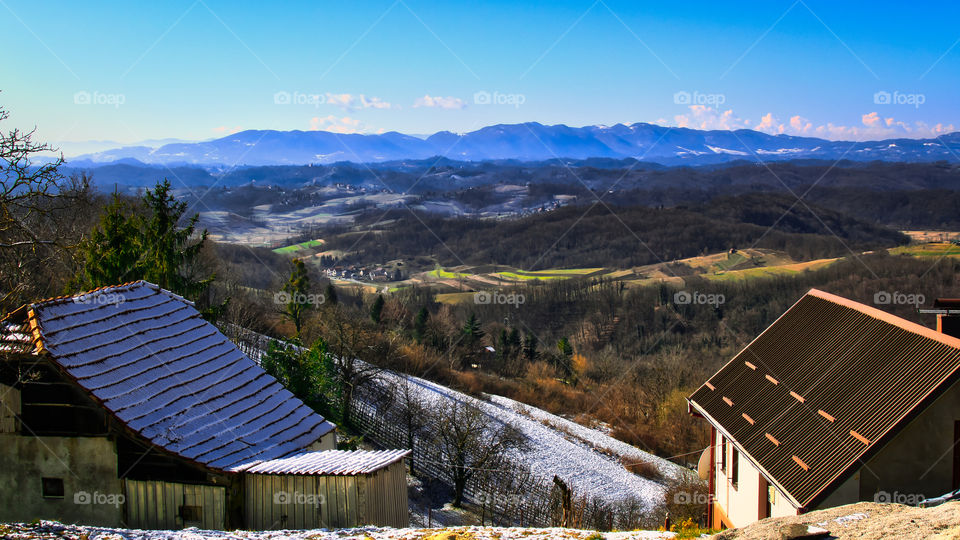 View from Petrovsko village, Croatia