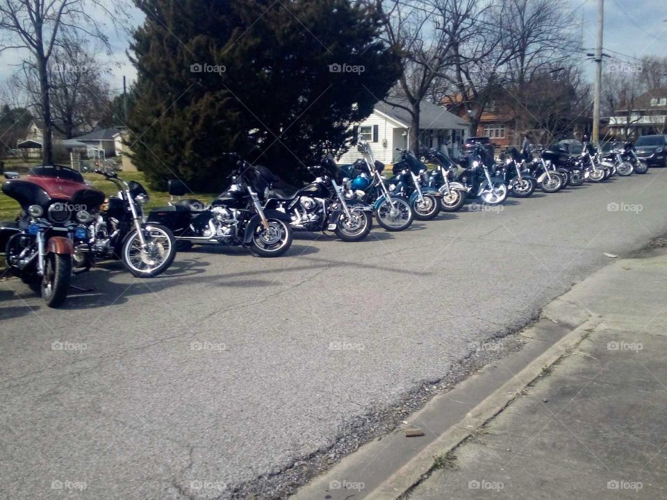 bikers are in