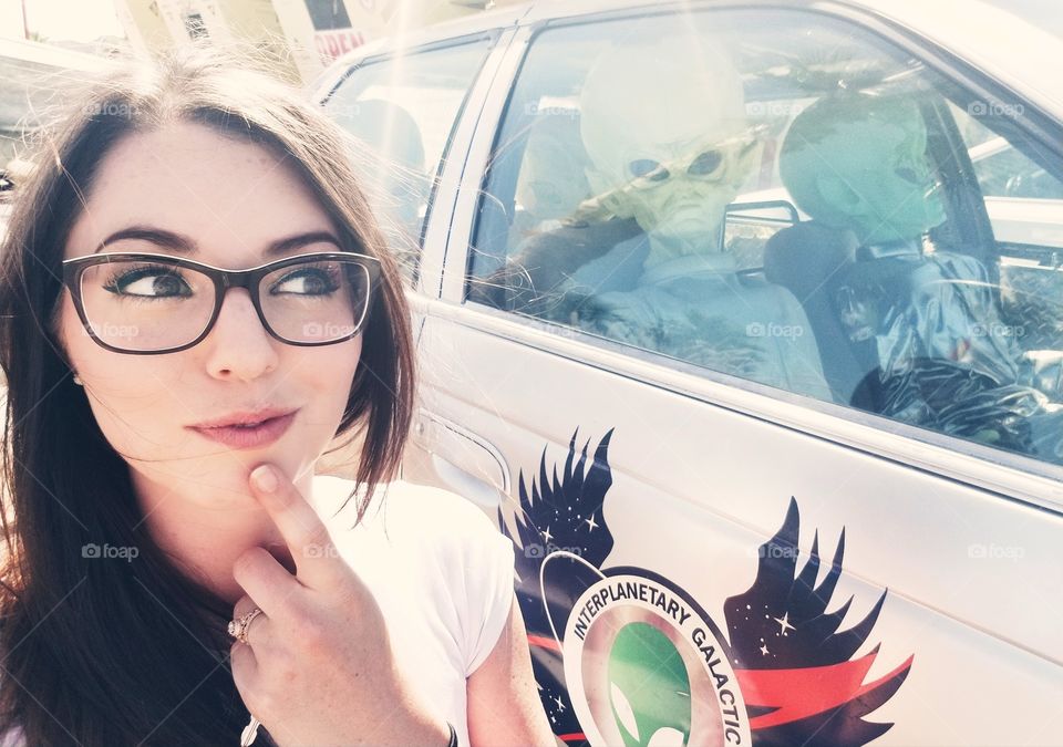 Portrait, Woman, People, Girl, Car